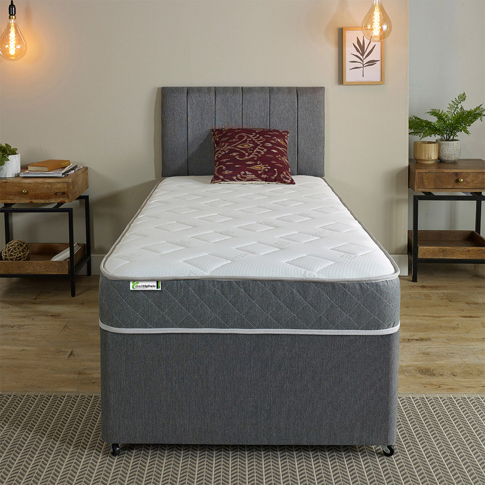Starlight Beds Jump n Tac European Small Single Grey Memory Foam and Spring Mattress Image 4