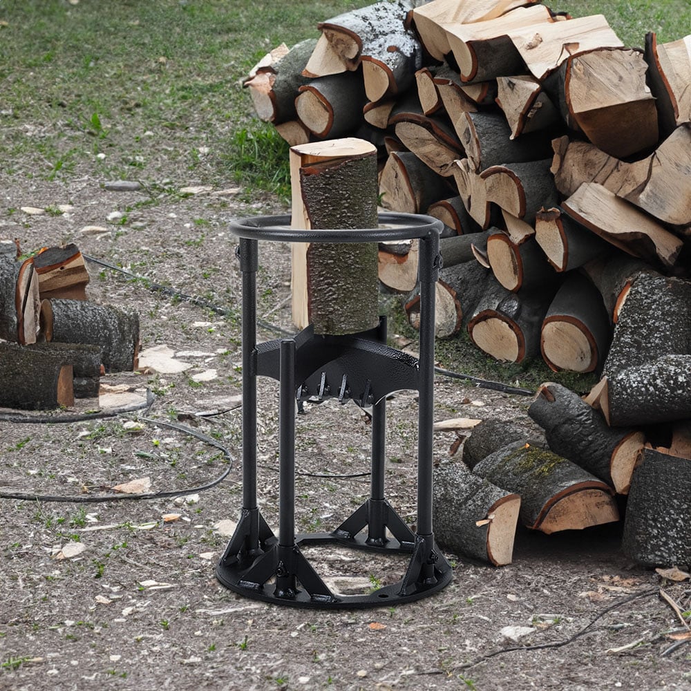 Living and Home Steel Log Kindling Splitter Firewood Splitting Wedge Image 8