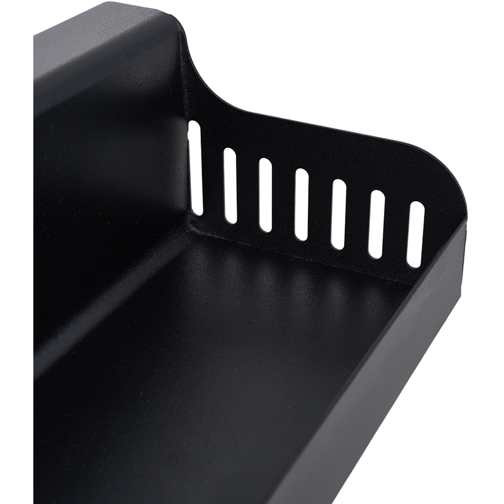 Living and Home Black Wall-Mounted Multi-functional Kitchen Utensil Storage Rack Image 6