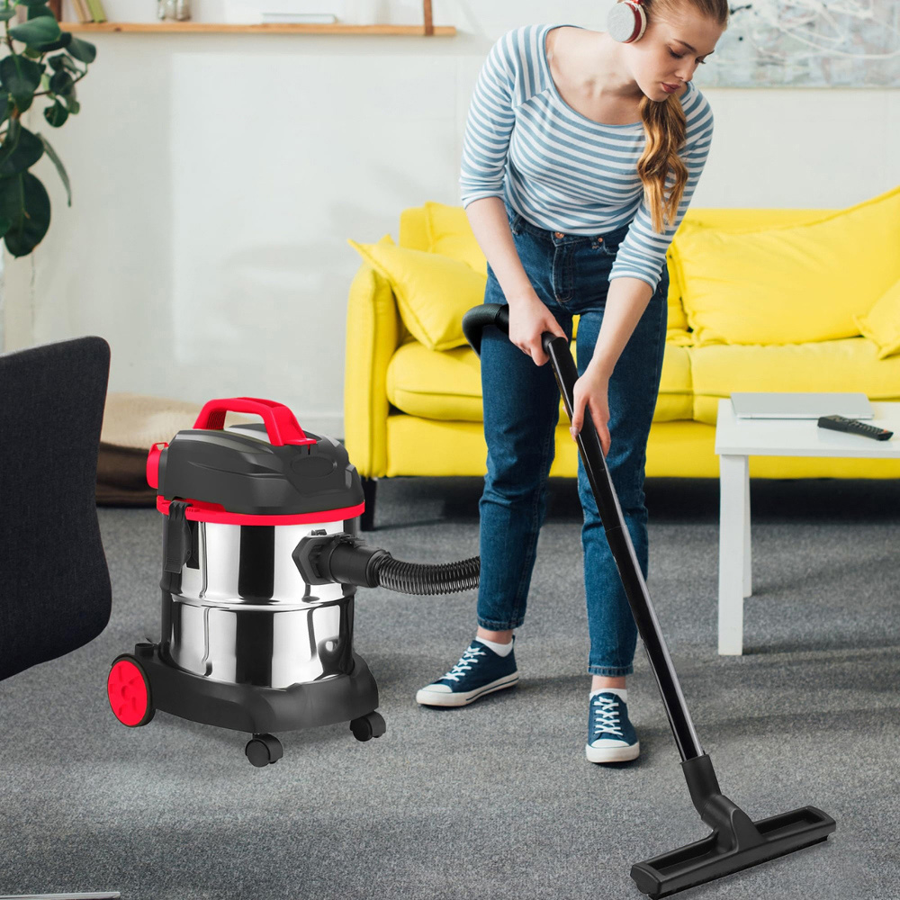 Alivio Red Wet and Dry Vacuum Cleaner with HEPA Filter 20L 1200W Image 5