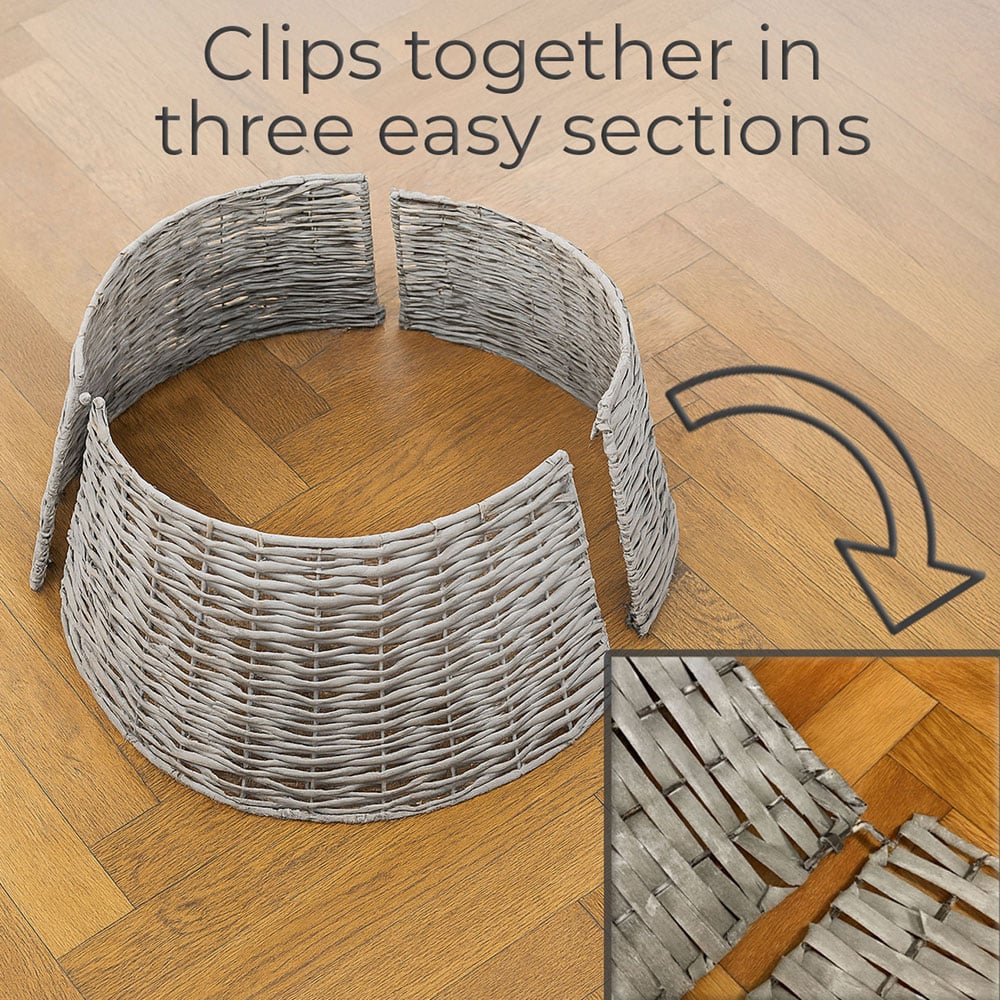 Neo Willow Christmas Tree Skirt Grey Image 7