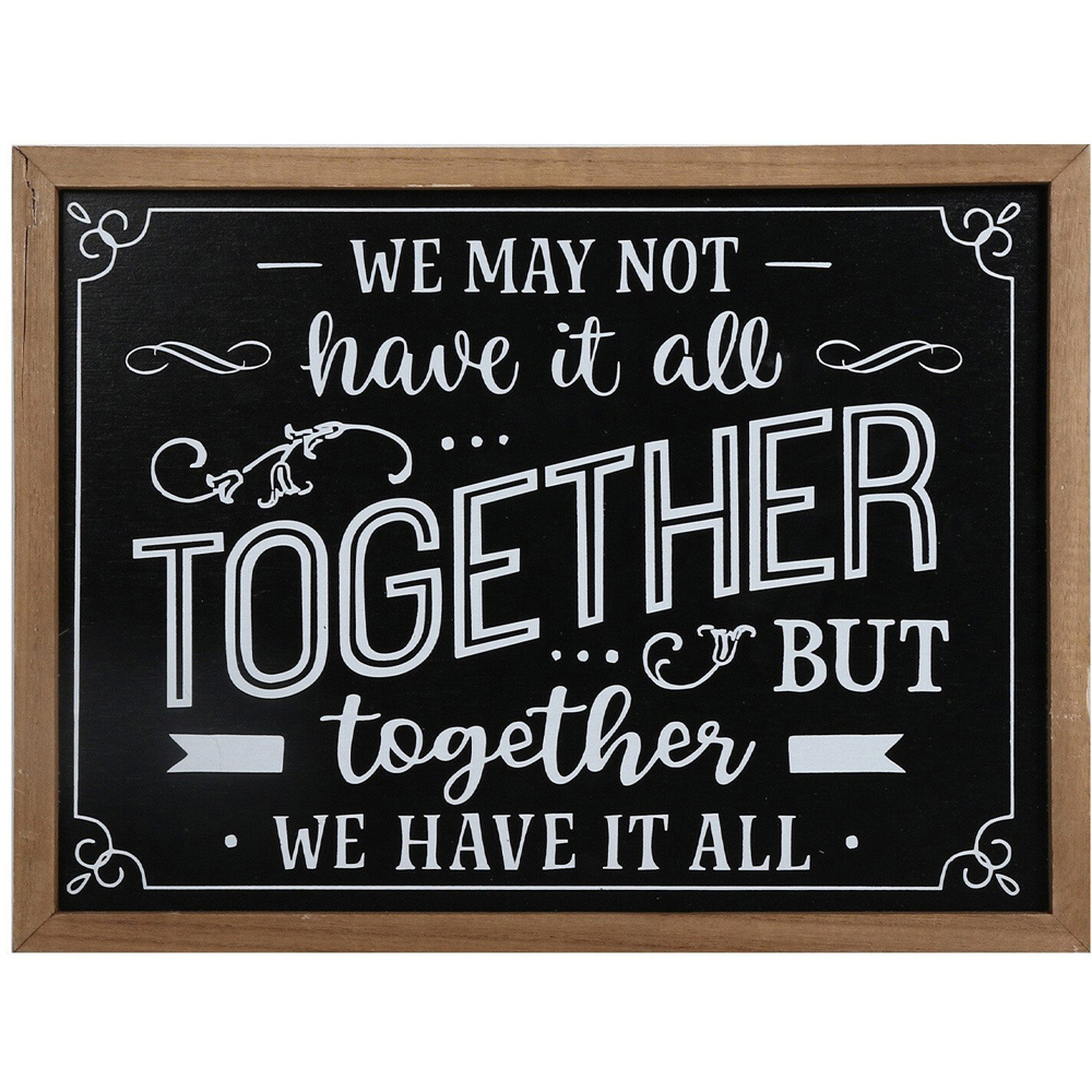 Chalkboard Style Family Quote Sign - Black Image 2
