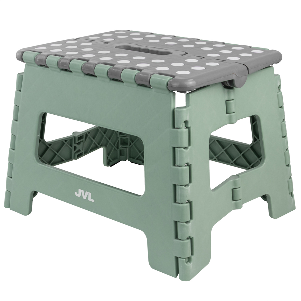 JVL Cleaning Small Green Folding Step Stool Image 3