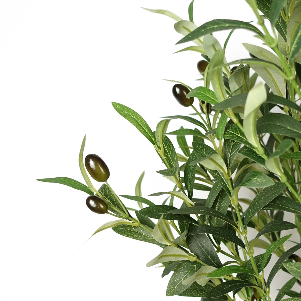 Botanik Olive Bush Artificial Tree in Pot 5.5ft Image 2