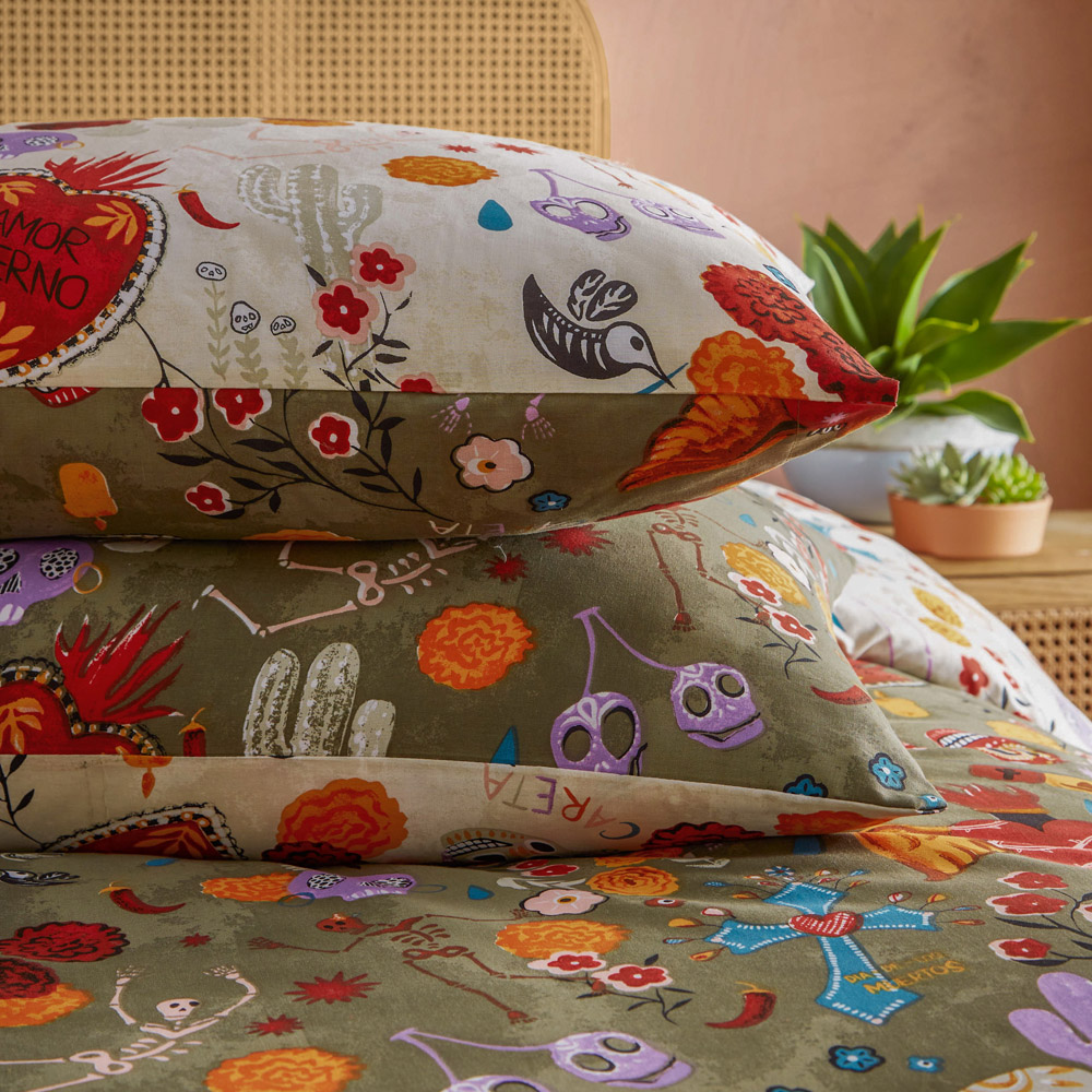 furn. La Vida Double Multicolour Duvet Set Image 3