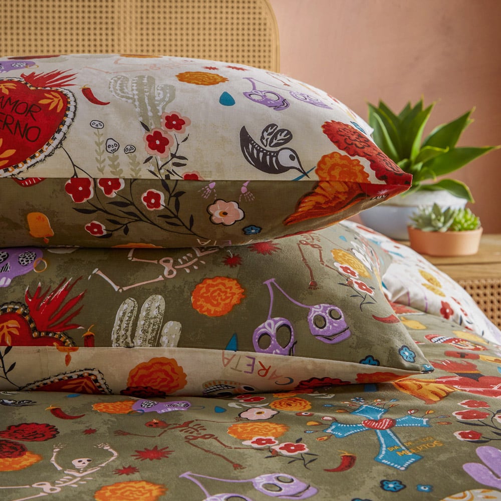 furn. La Vida Single Multicolour Duvet Set Image 3