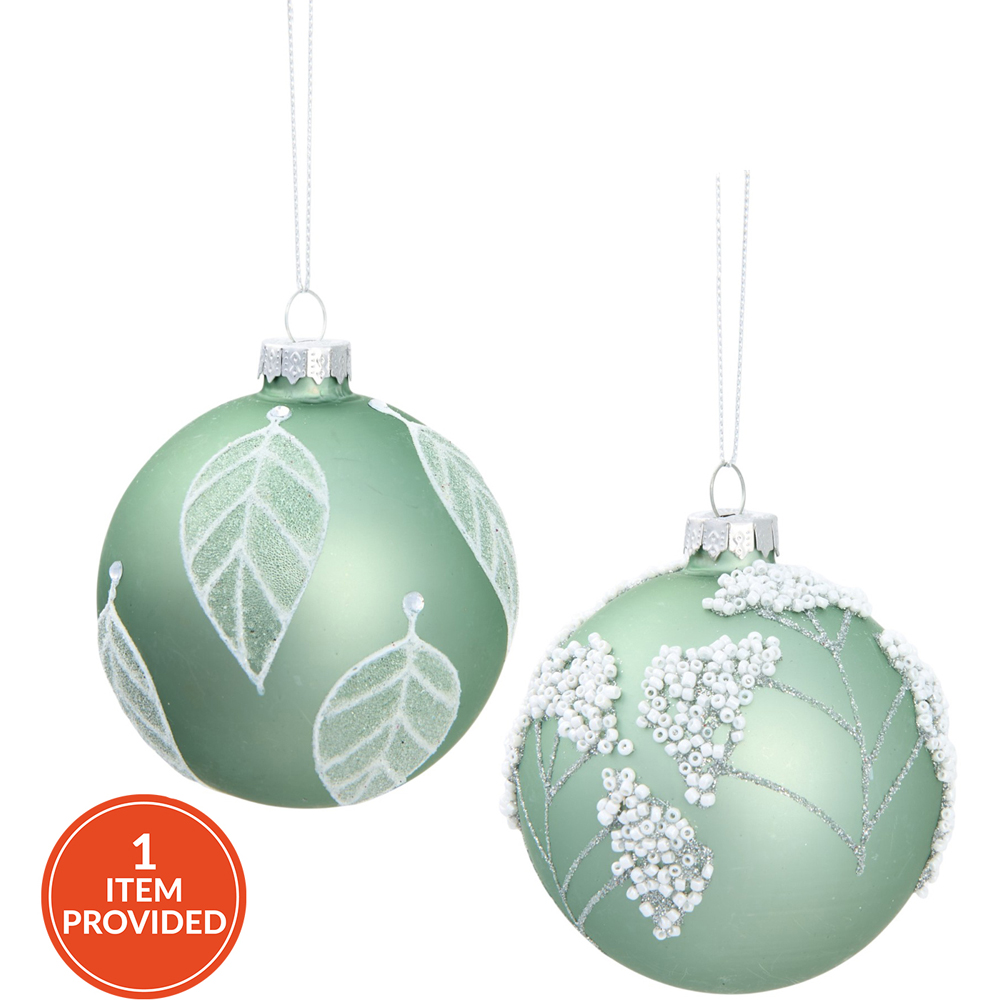 Sage Green Winter Bauble Image 1