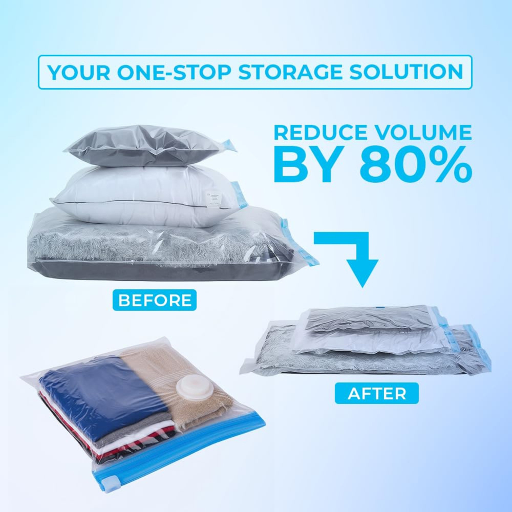 Alivio Double Zip Sealed Reusable Vacuum Storage Bag Image 6