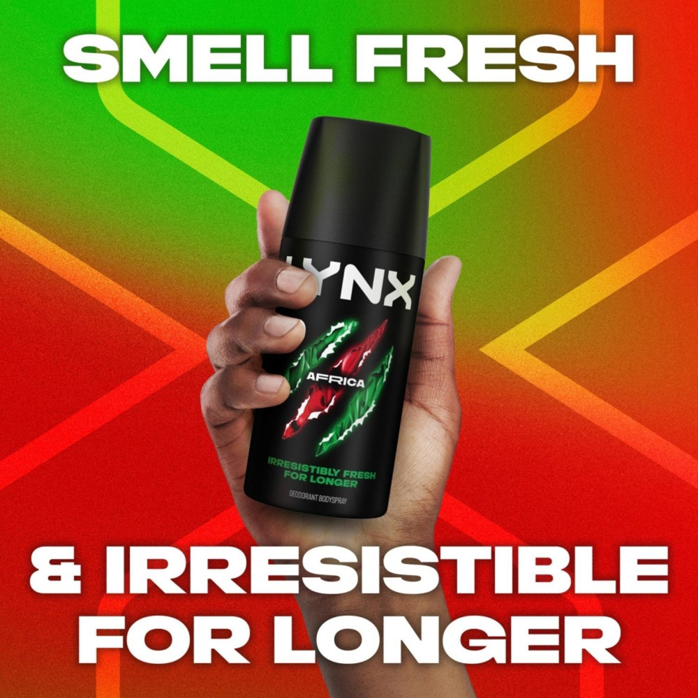 Lynx Africa Mandarin and Sandalwood 48H Sweat Protection Deodorant Body Spray 35ml 12 Pack Image 5