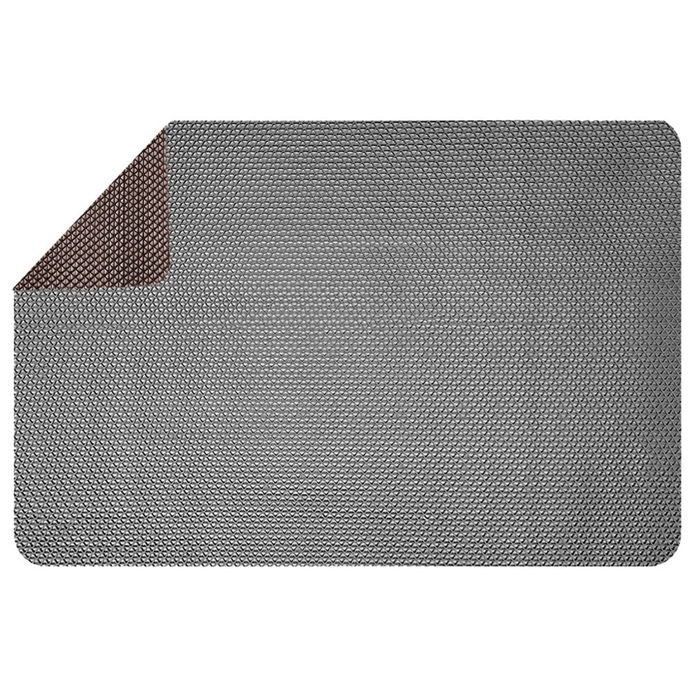 Nicoman Reversible Grey and Brown Shower Mat 60 x 40cm Image 1