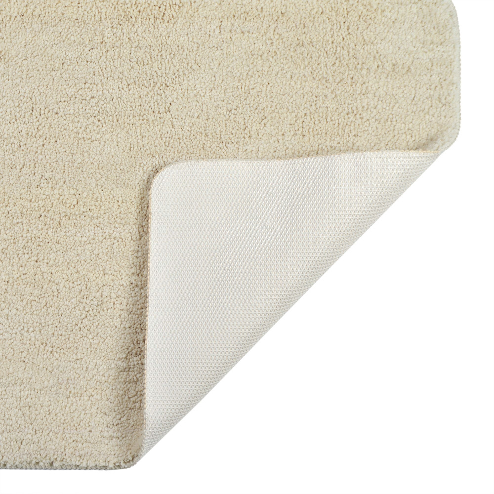 Allure Bath Fashions Cream Microfibre Luxury Non-Slip Pedestal Mat 50 x 50cm Image 3