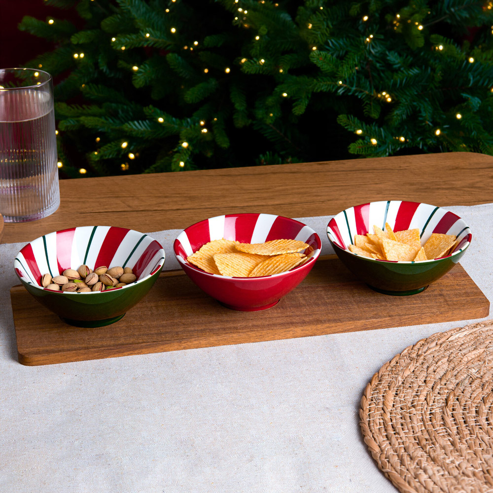 Pack of 3 Candy Cane Dip Bowls Image 3