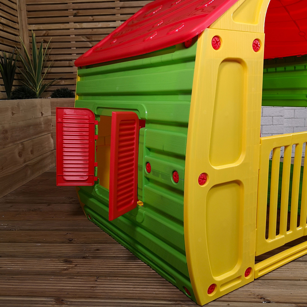 Samuel Alexander Yellow and Red Kids Plastic Magical Playhouse 1.09m Image 3