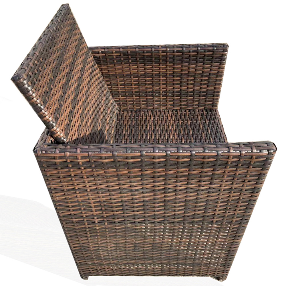 Furniture One 8 Seater Rattan Dining Set Brown Image 4