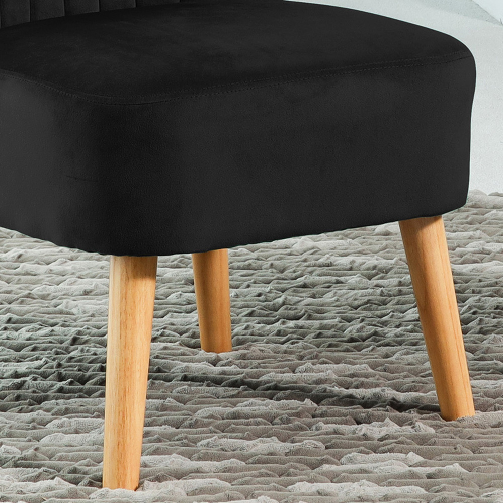 Artemis Home Arezza Black Velvet Accent Chair Image 3