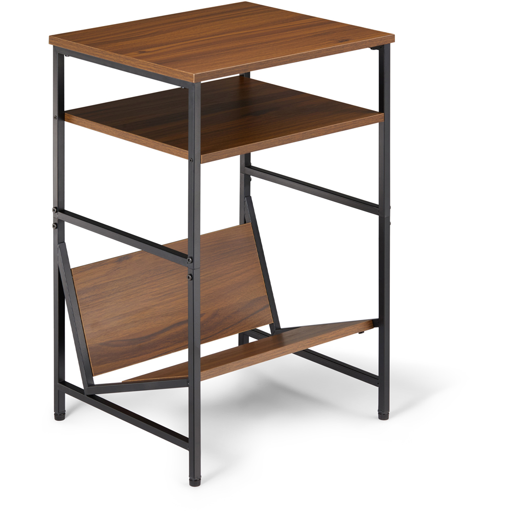 TTAP Marconia Walnut 2 Shelf Turntable Entertainment Stand Image 3
