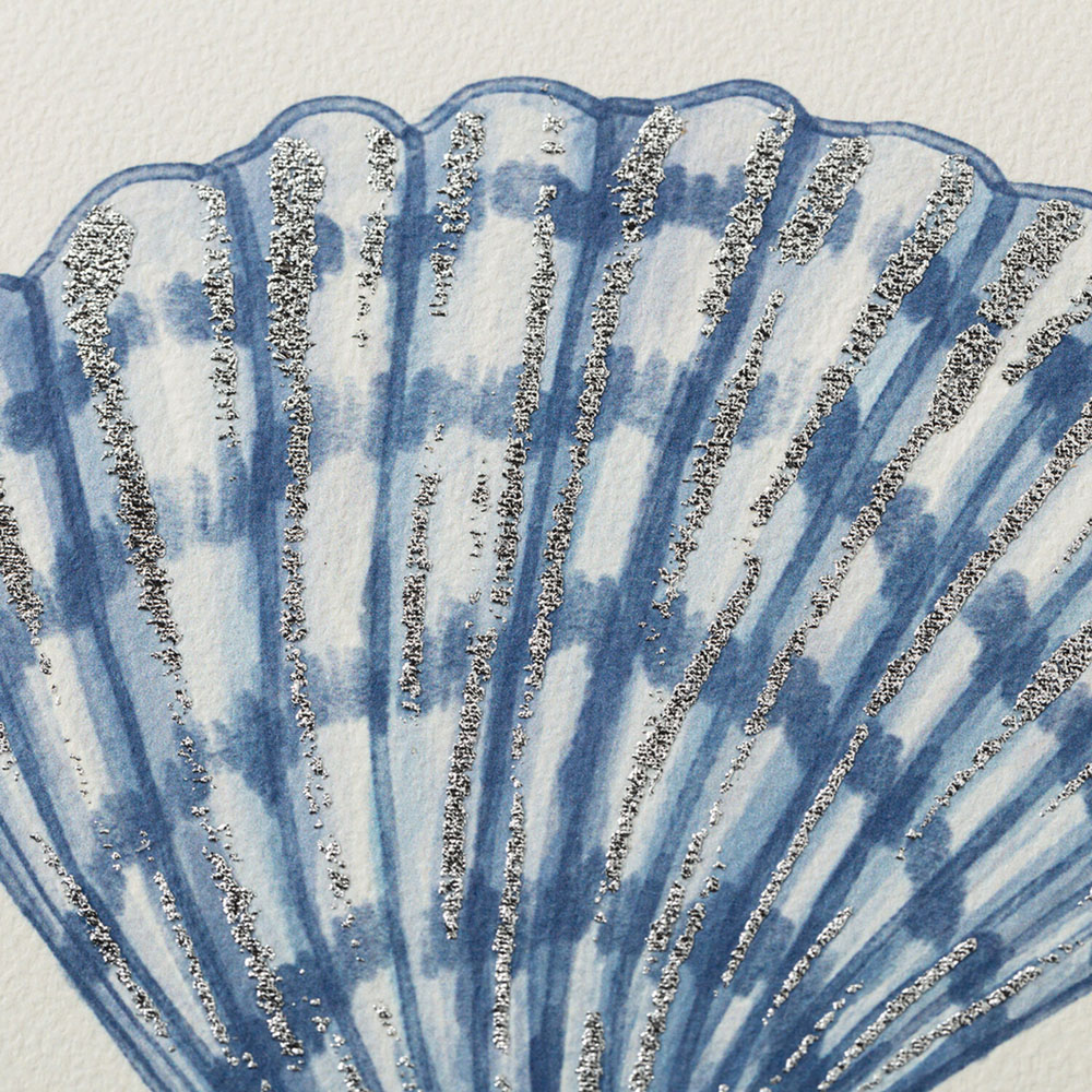 Under the Sea Linen Detail Mount Art Image 3