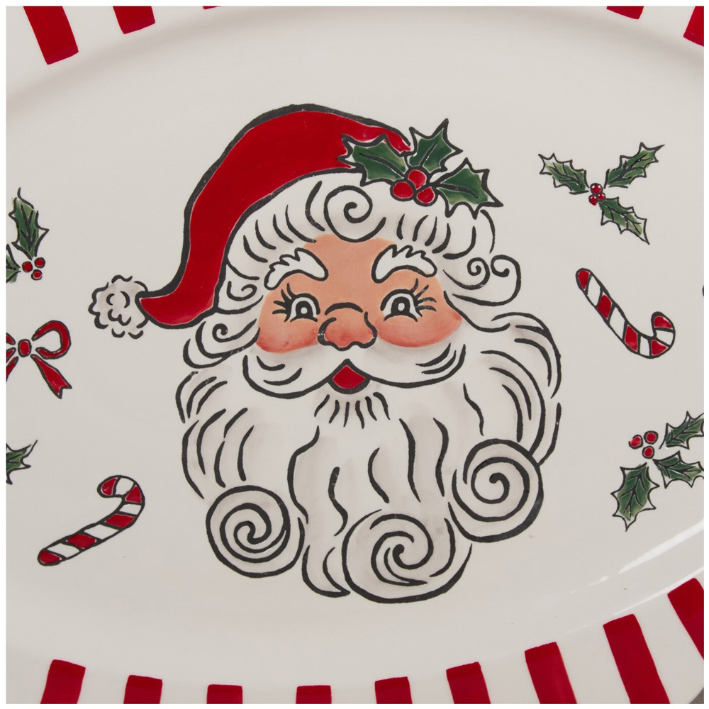 Jolly Santa Serving Dish Image 3