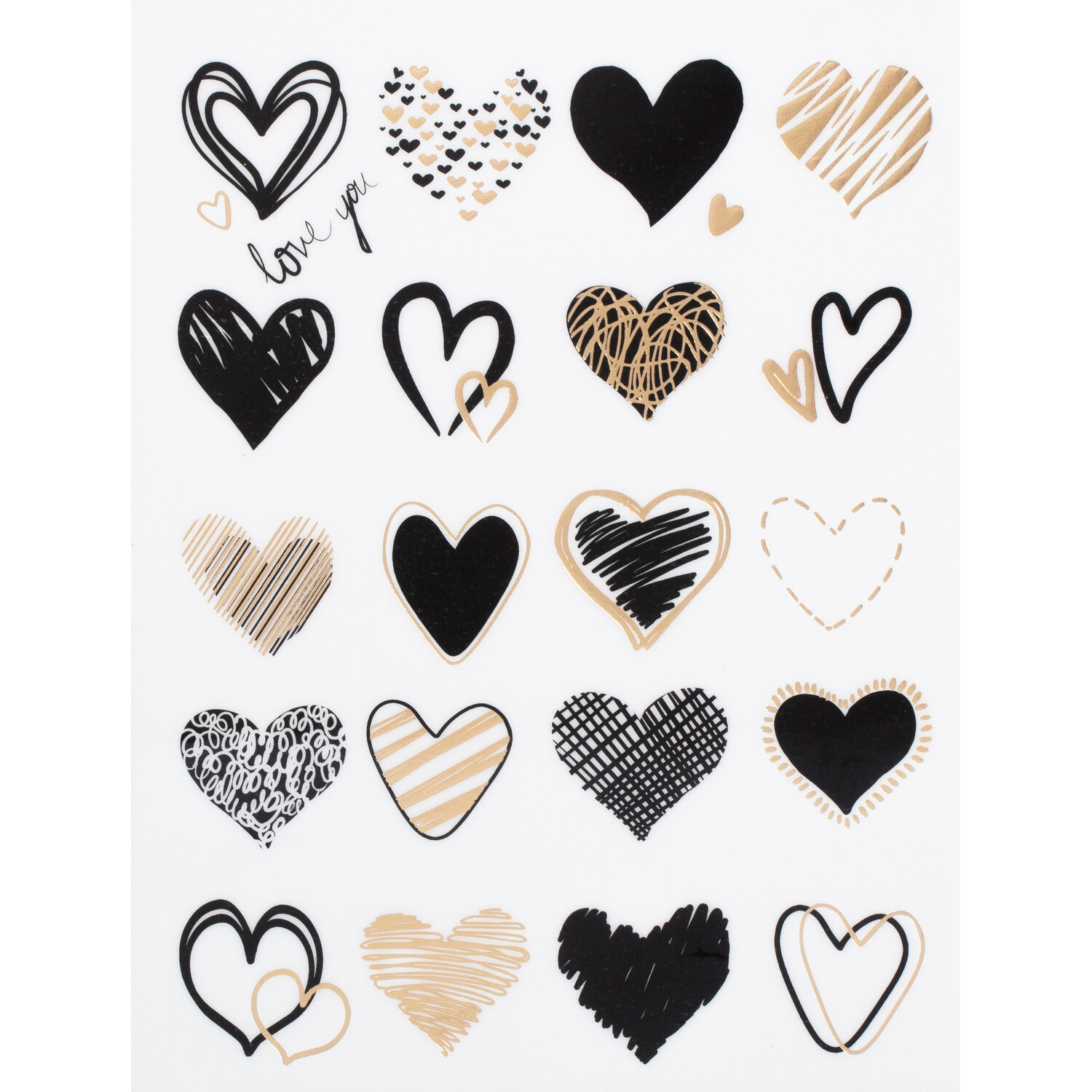 Forever Love Gold Metallic Box Art - White Image 1