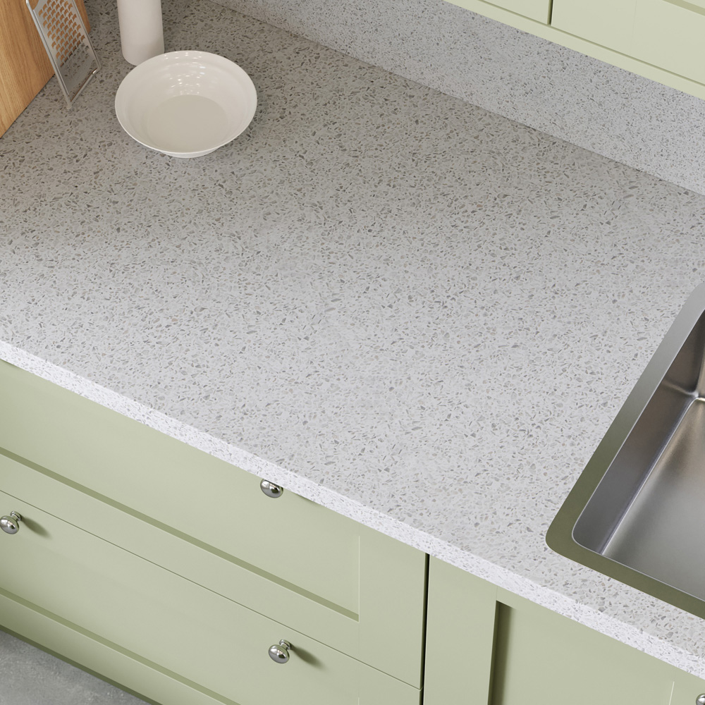 Options Plus Lunar Quartzstone Post-Formed Laminate Kitchen Worktop 3000 x 600 x 38mm Image 4