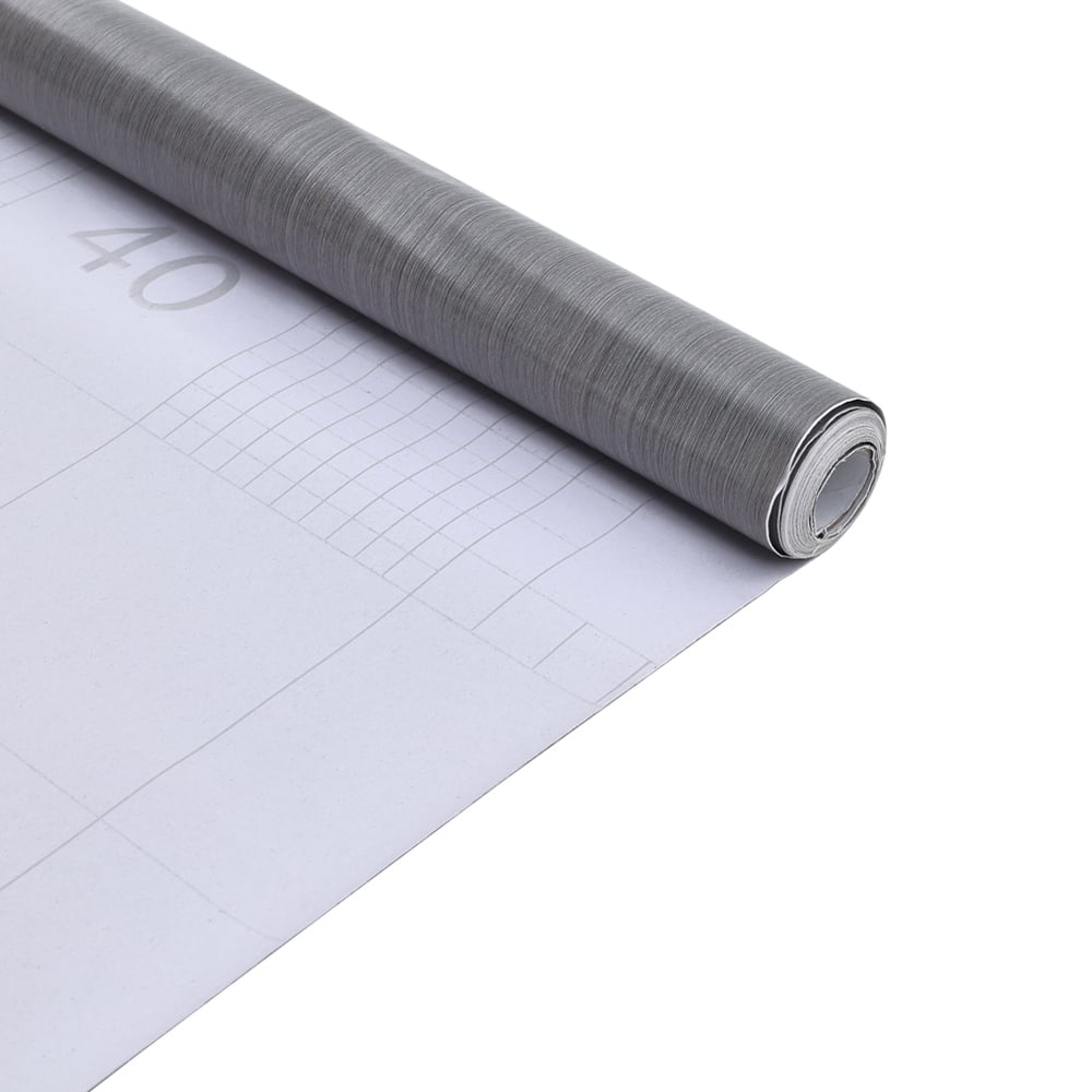 Living and Home Wood Effect Grey Rectangle Self Adhesive Wallpaper Image 7