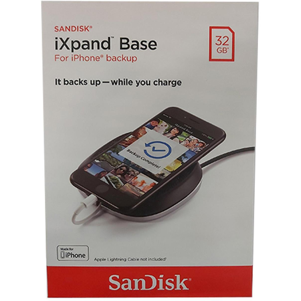 SanDisk iXpand 32GB Black Phone Charging and Backup Base Image 4