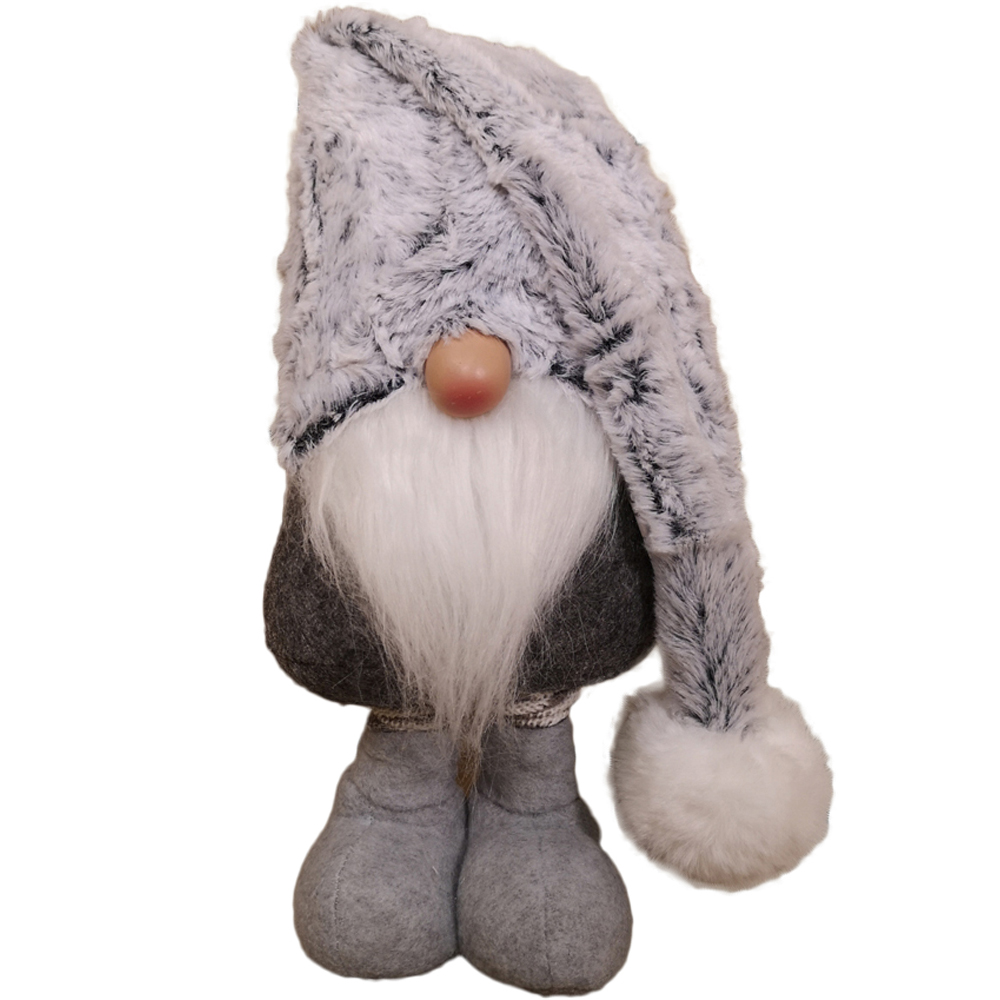 Samuel Alexander Grey Male Christmas Gonk with Extendable Legs 28cm Image 1