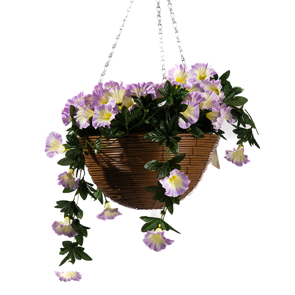 Marco Paul Purple Hanging Basket Image 1