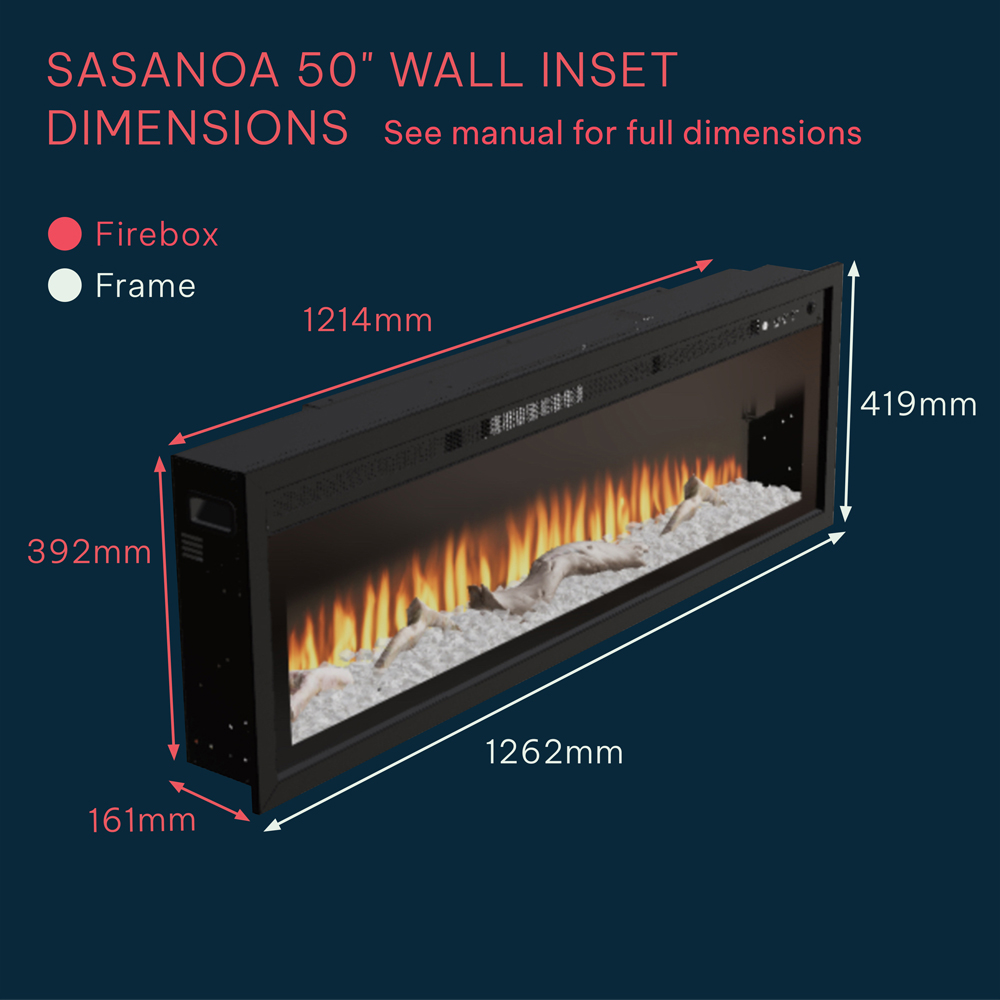Focal Point Sasanoa Electric Fire 50in 1.5kW Image 8
