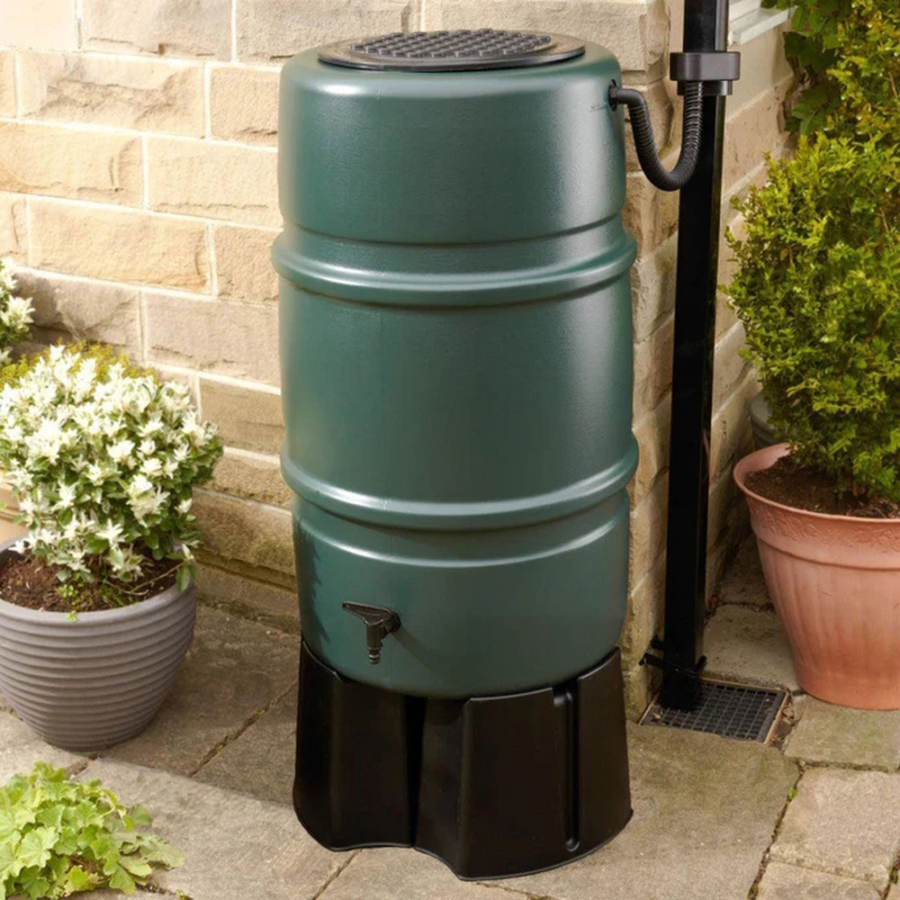 Straight PLC Harcostar Green Water Butt Kit 227L Image 2