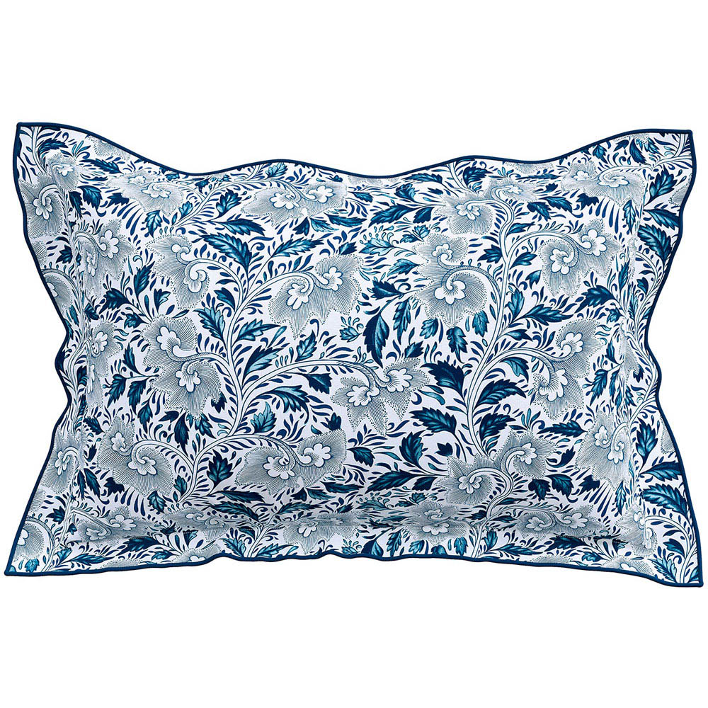 V&A Ornamental Bloom Single Indigo Duvet Set Image 3