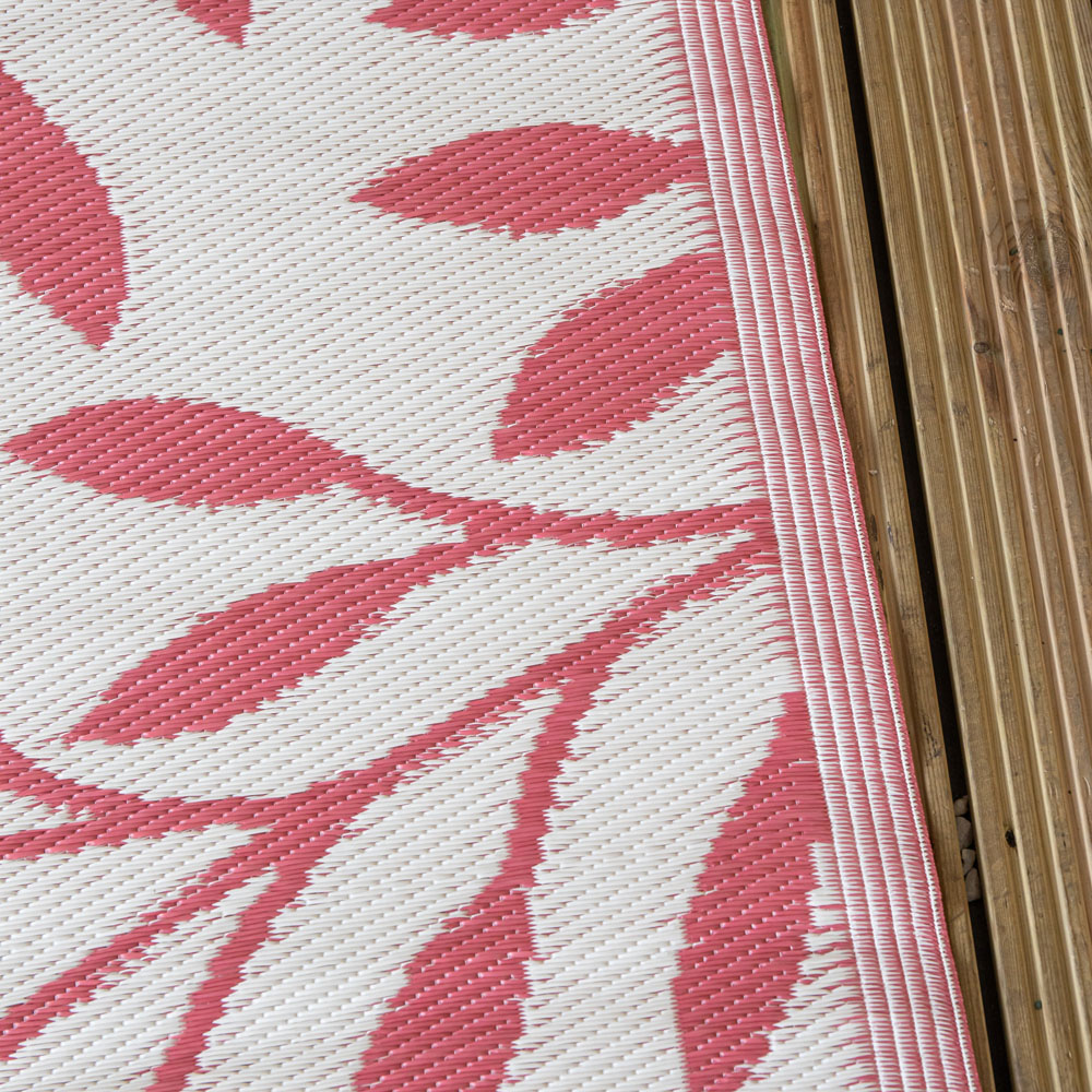 Samuel Alexander Red Ochre Leaves Outdoor Rug Mat 150 x 210cm Image 8