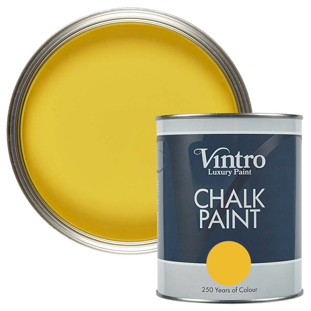 Vintro Paint Sunflower Matt Finish Chalk Paint 1L Image 1