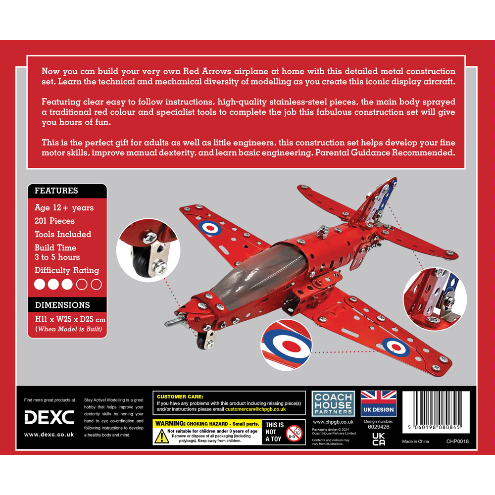 Metal Red Arrows 201 Piece Construction Set Image 3