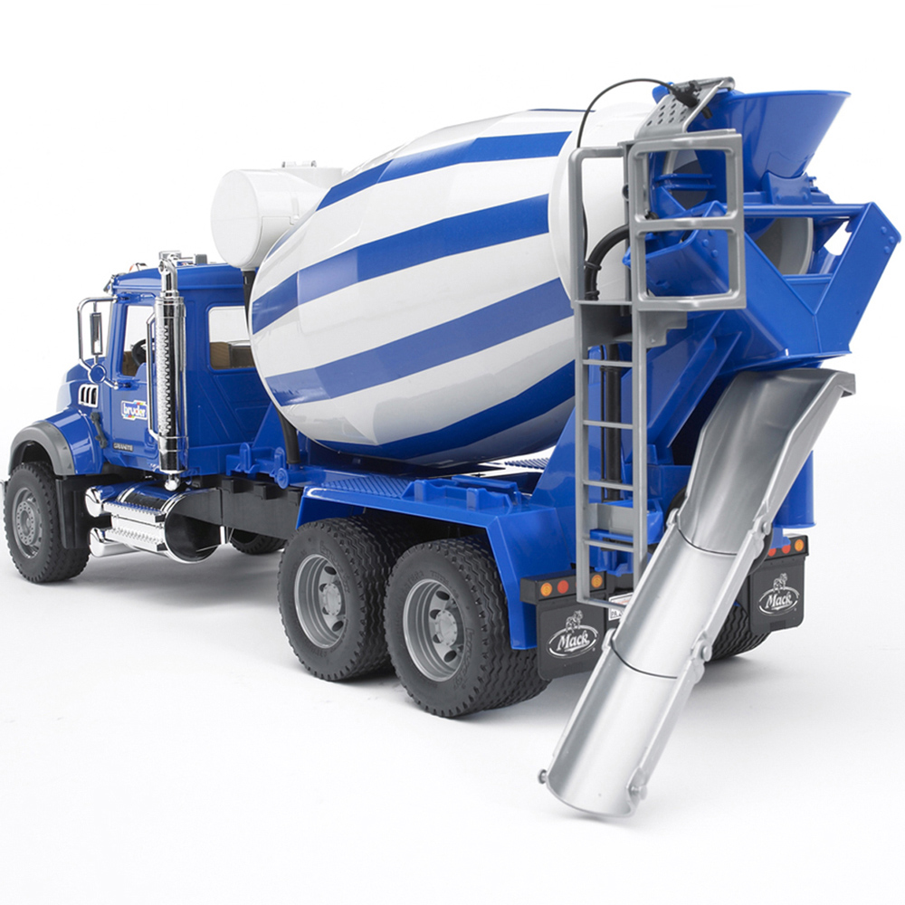 Bruder Kids MACK Granite Cement Mixer Truck Playset Model Image 3