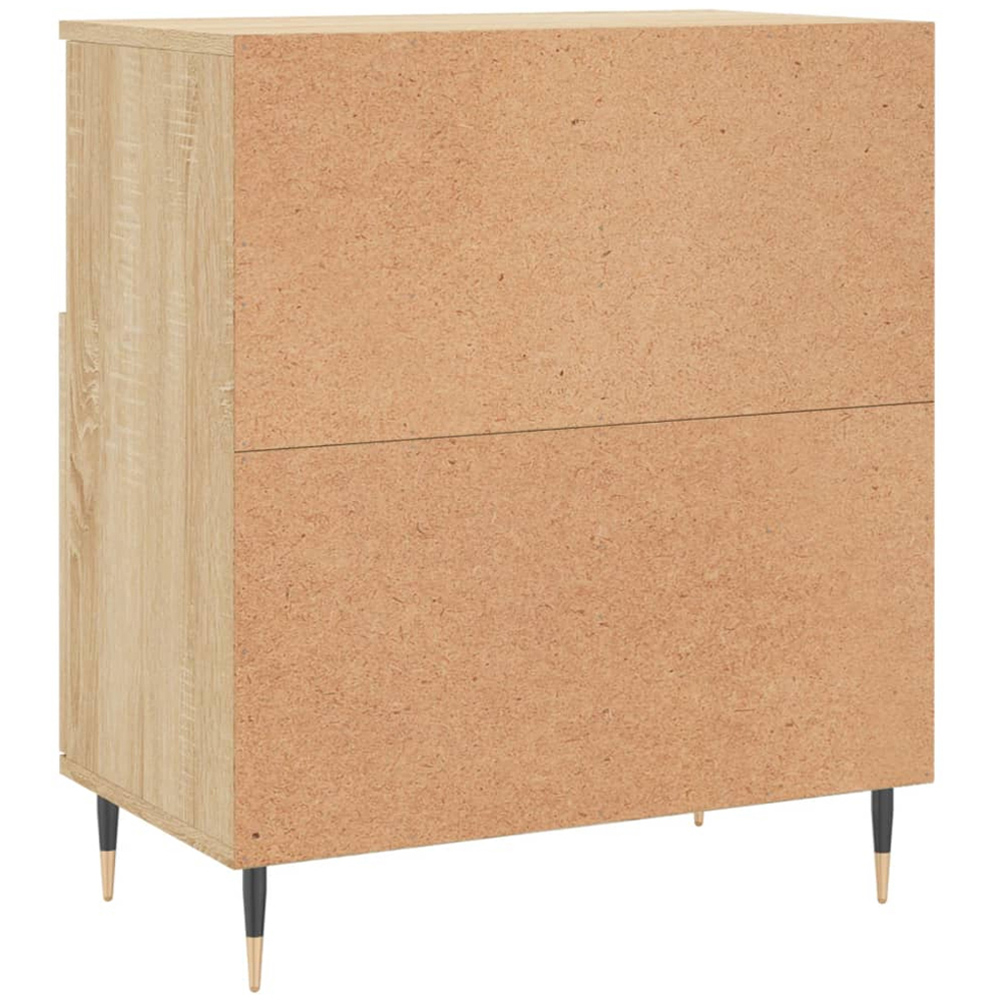 vidaXL 2 Door 2 Shelf Sonoma Oak Sideboard Set of 3 Image 8