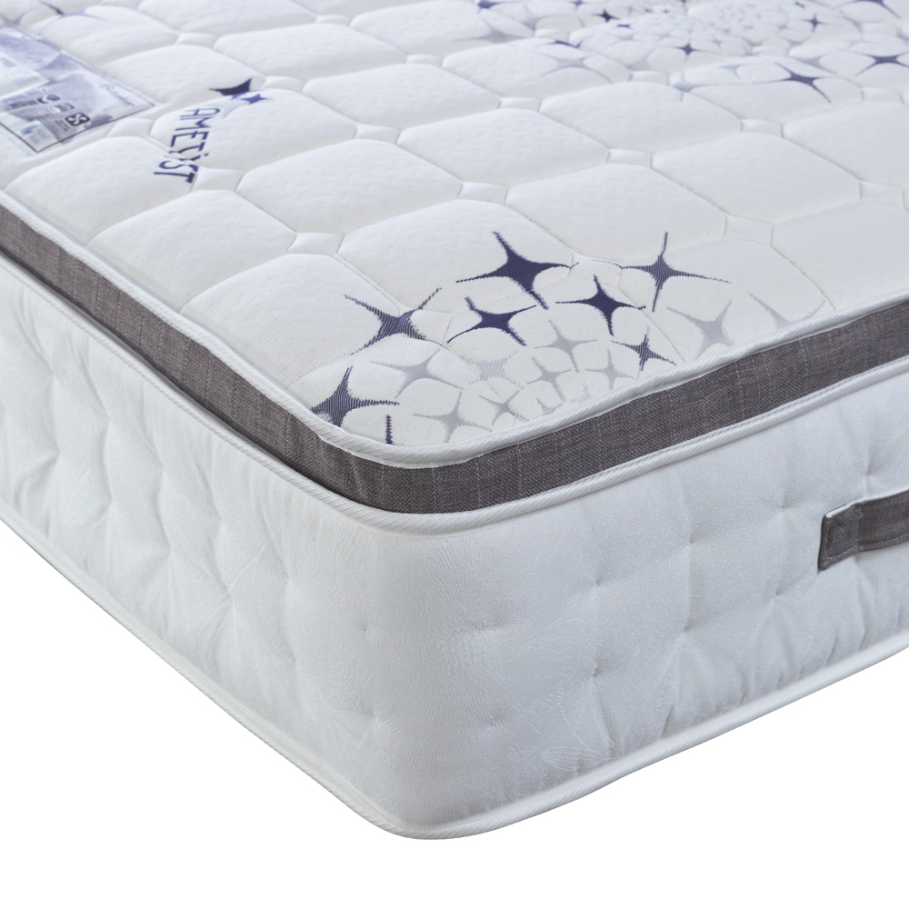 Ametist Crystal Small Single 2500 Pocket Sprung Pillow Top Mattress Image 2