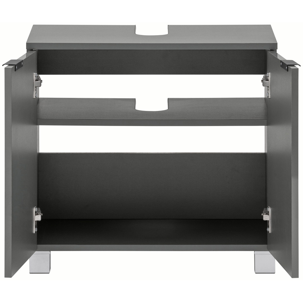 Loft24 Atlas 2 Door Grey Sink Cabinet Image 4