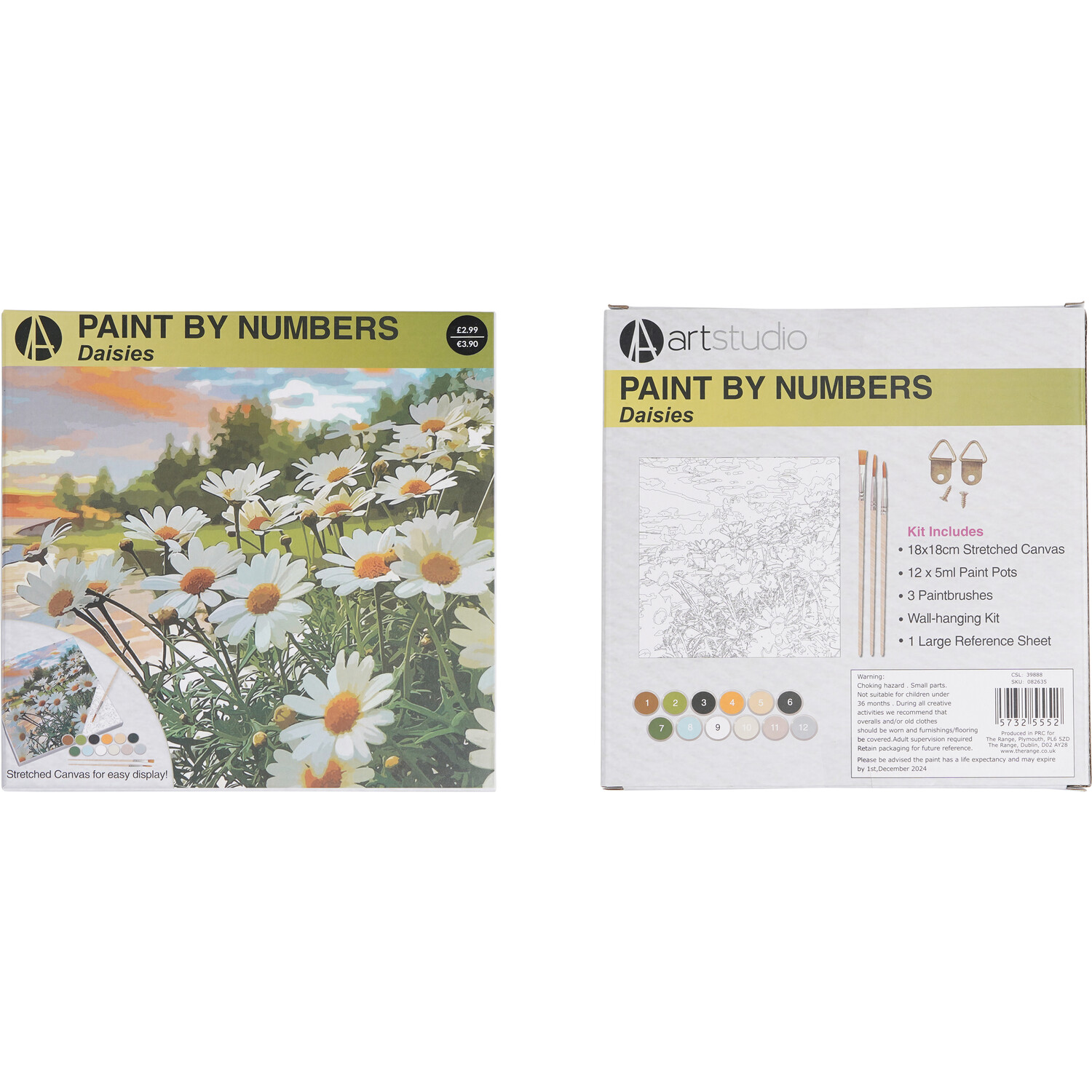 Art Studio Paint by Numbers - Daisies Image 2