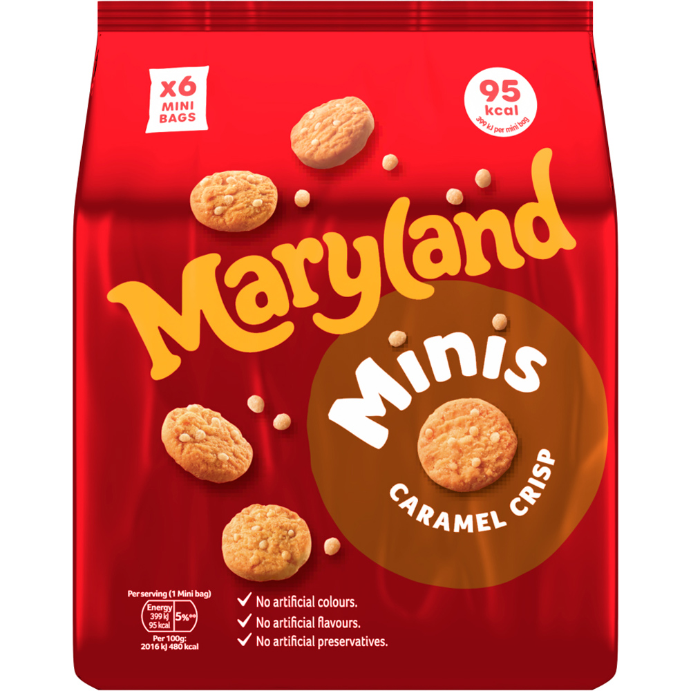 Maryland 6 Minis Caramel Crisp 118.8g Image 1