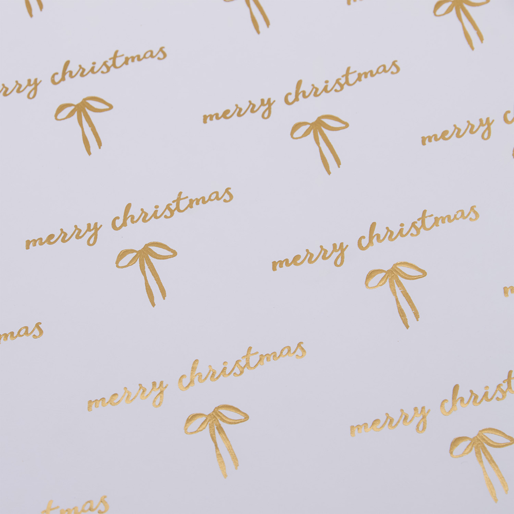 Merry Christmas Bow Gift Wrapping Paper Image 3