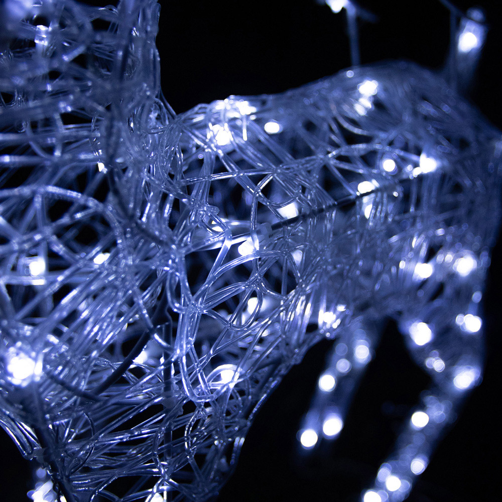 The Christmas Centre 260 LED Pre-Lit Soft Acrylic Light-Up Reindeer 3 Piece Image 7