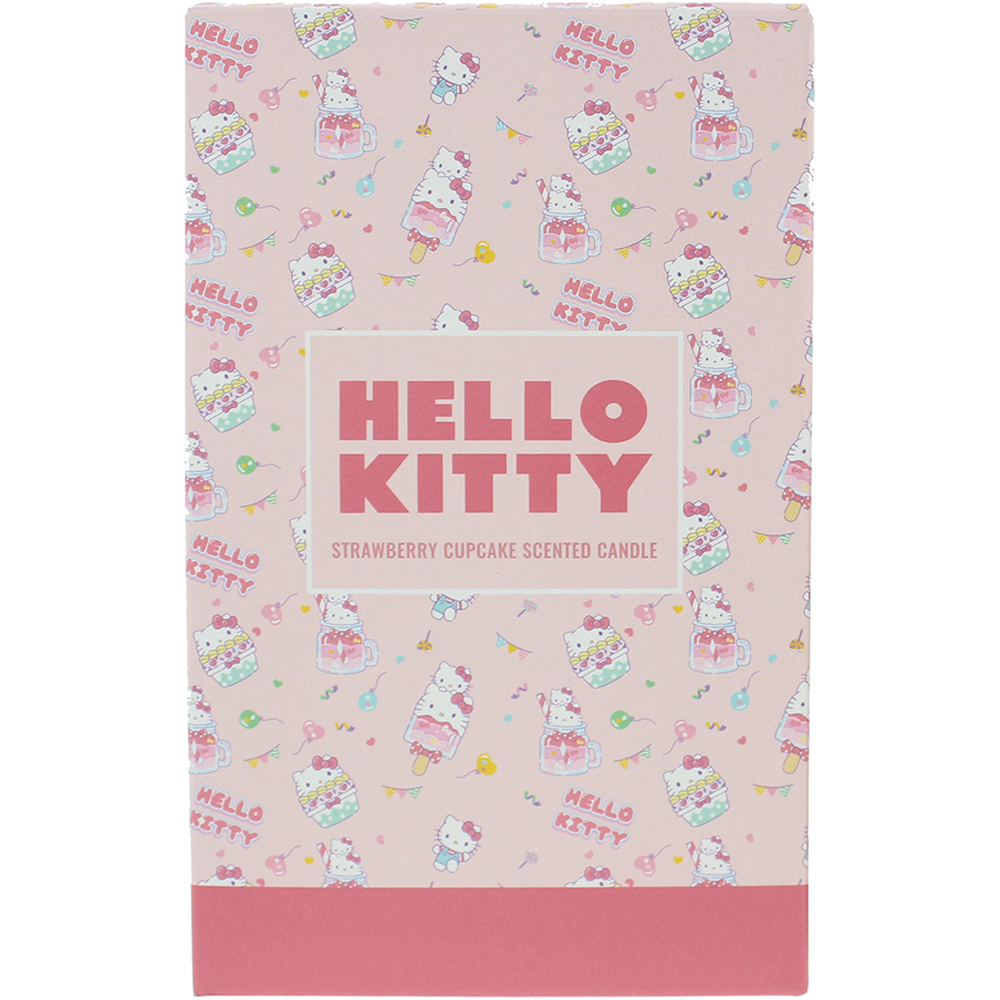 Hello Kitty Bakery Strawberry Cupcake Candle with 3D Silicone Lid 206g Image 3