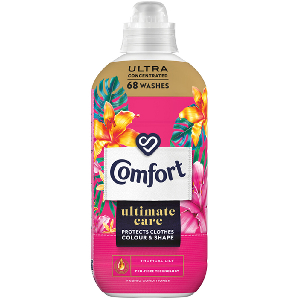 Comfort Ultimate Care Tropical Lily Concentrated Fabric Conditioner 68 Washes 1.02L Image