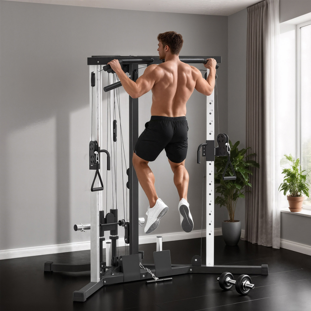 SPORTNOW 15 Position Adjustable Home Gym Workout Station Image 2