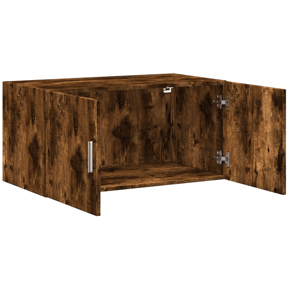 vidaXL 2 Door Smoked Oak Wall Cabinet Image 7