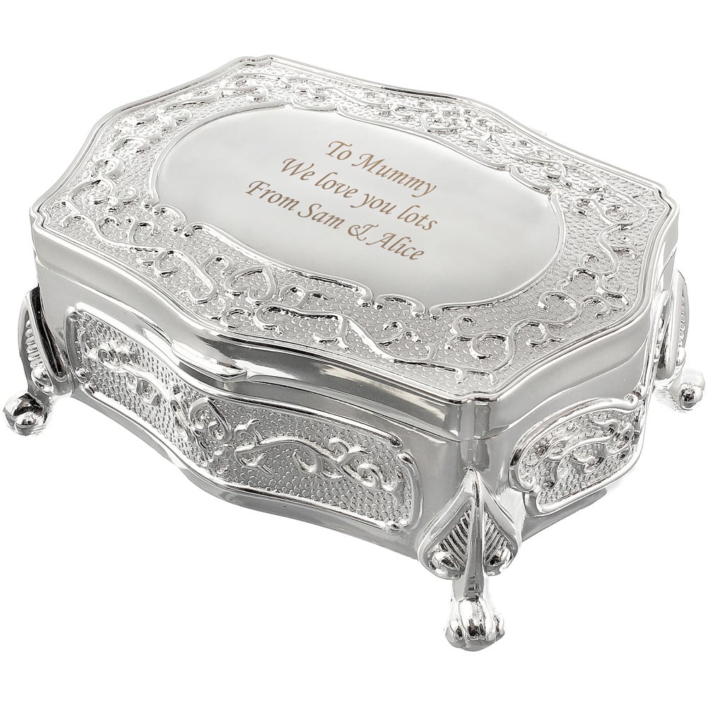 Personalised Memento Personalised Antique Trinket Box Small Image 1