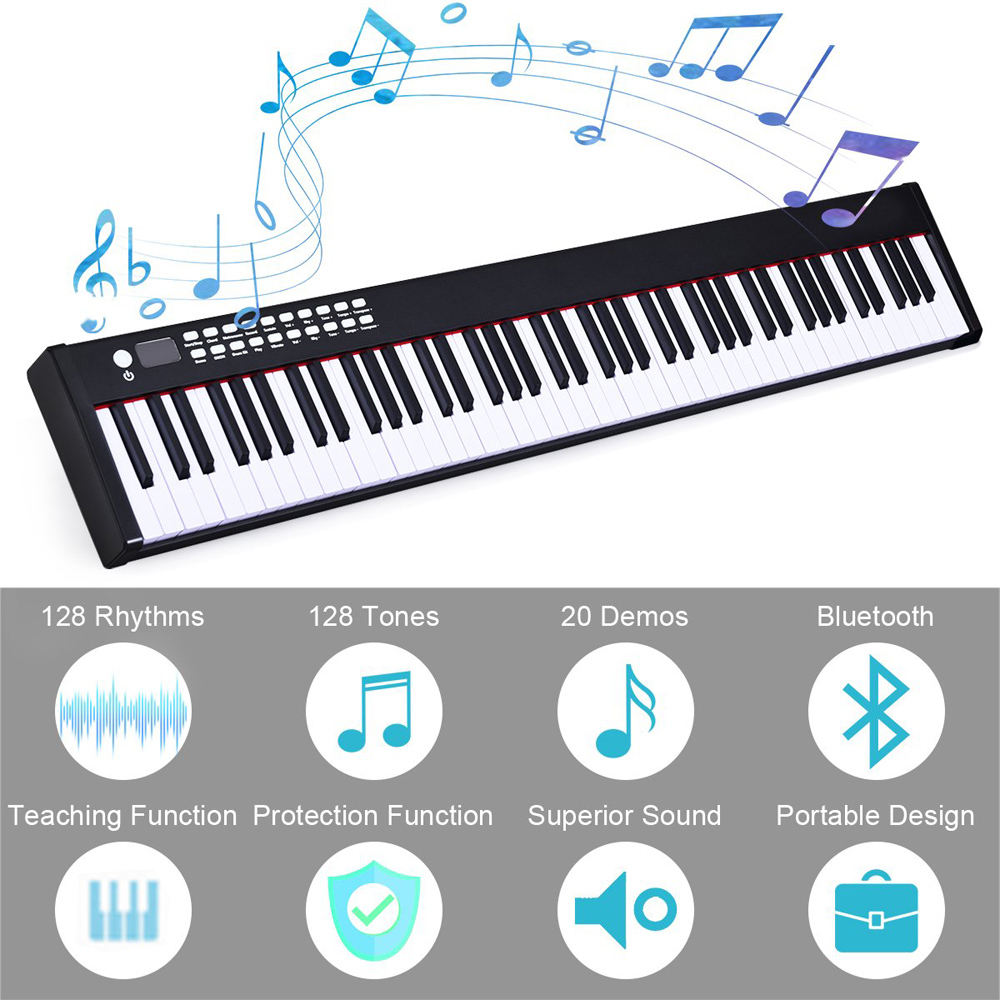 Costway MU10099GB Black Portable Electronic Keyboard Piano Image 6