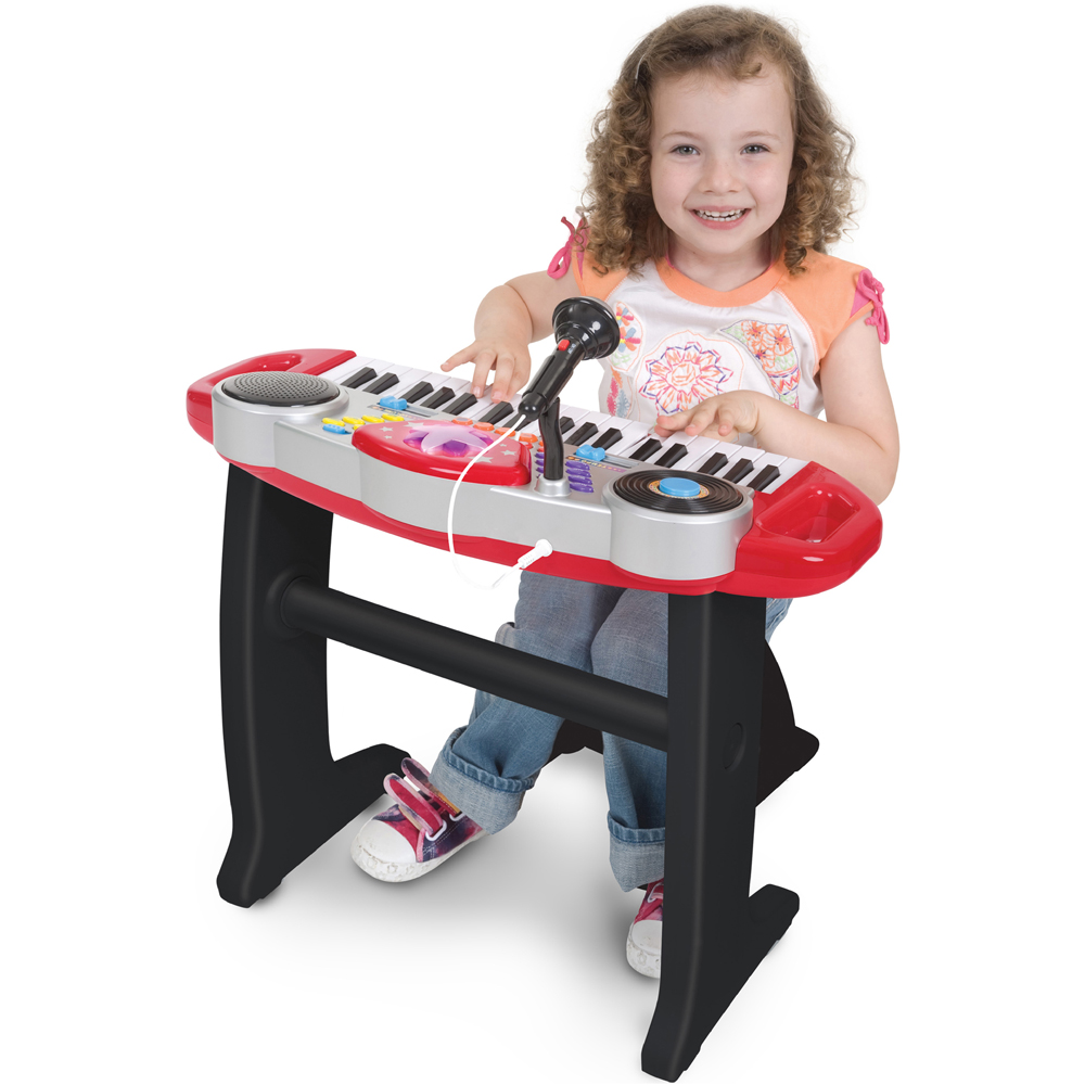 Winfun Disco Beat Bop Red Keyboard Kids Rock Star Set Image 2