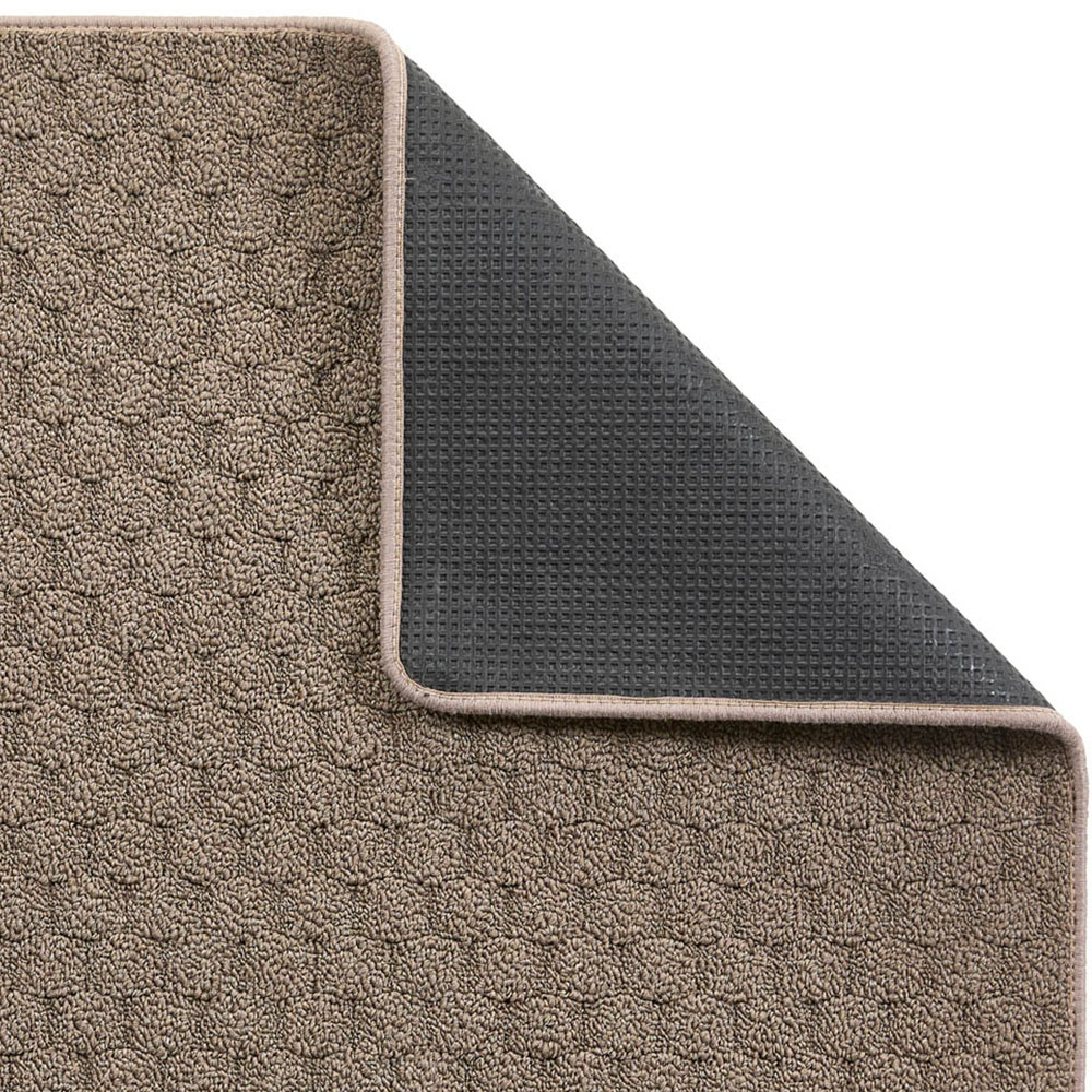 My Mat Mink Sculptured Honeycomb Washable Rug 140 x 200cm Image 2